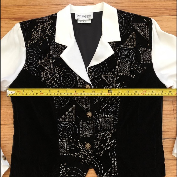 Tres Paquette Layered Vest/Blouse NWTO - Picture 8 of 9